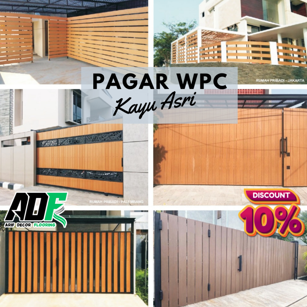 Jual Terbaru Pagar WPC OutdoorIndoor / Pagar Kayu Rumah / Fence Panel
