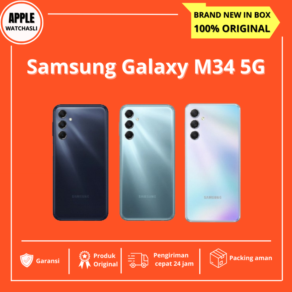 Jual Samsung Galaxy M34 5G 8/128GB 128 GB Dark Blue SIlver (RESMI ...