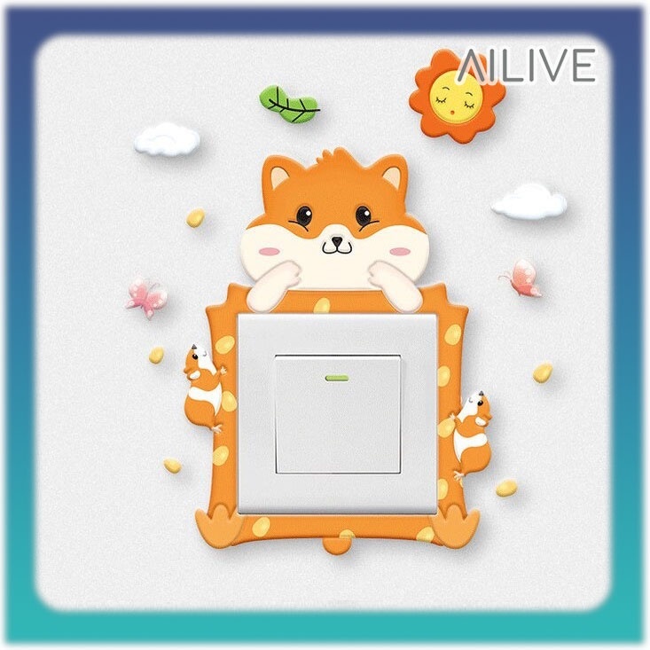 Jual Stiker saklar Glow in the Dark / Dekorasi saklar lampu lucu ...