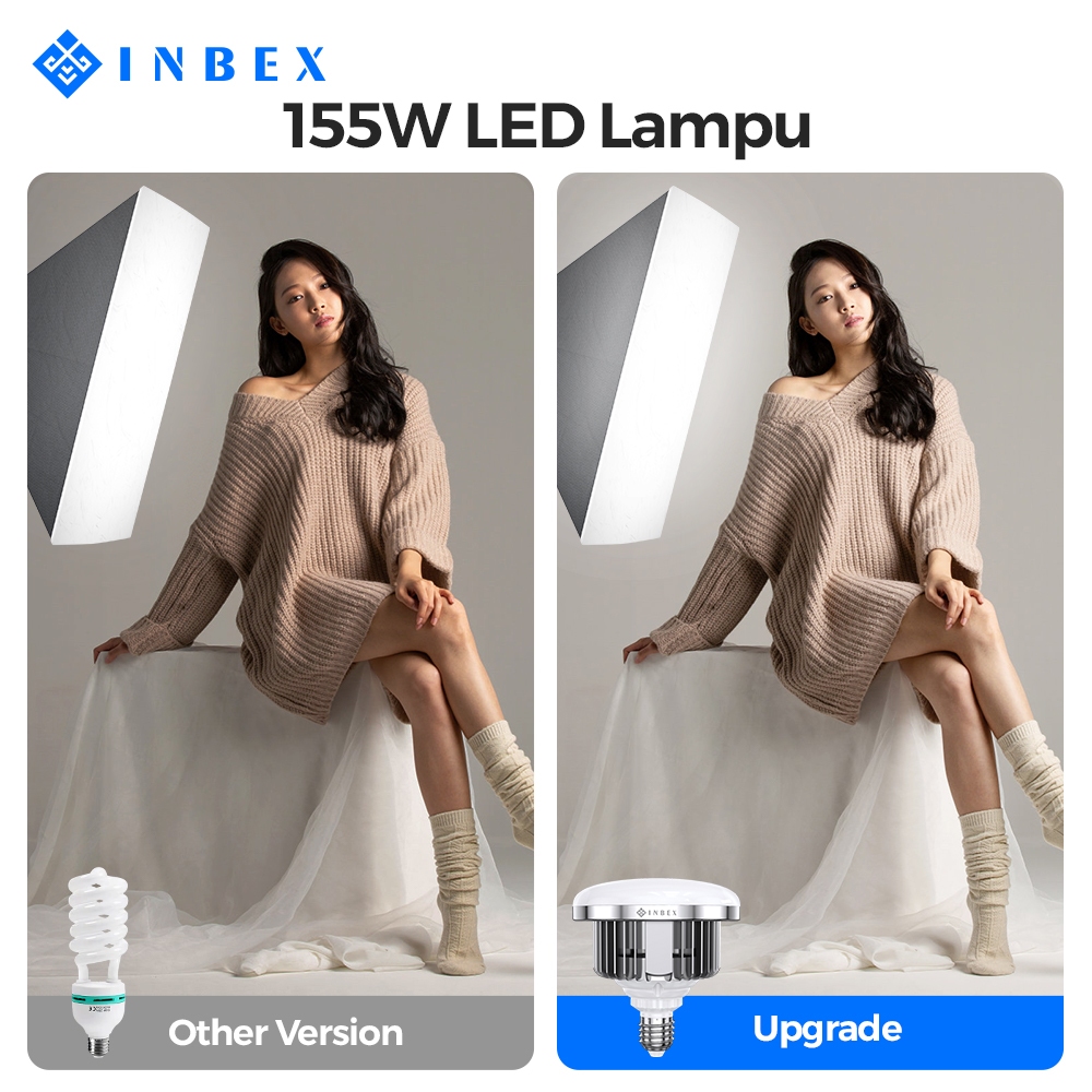 Jual INBEX Studio Lighting155W 5500K lampu flash studio foto Potret ...
