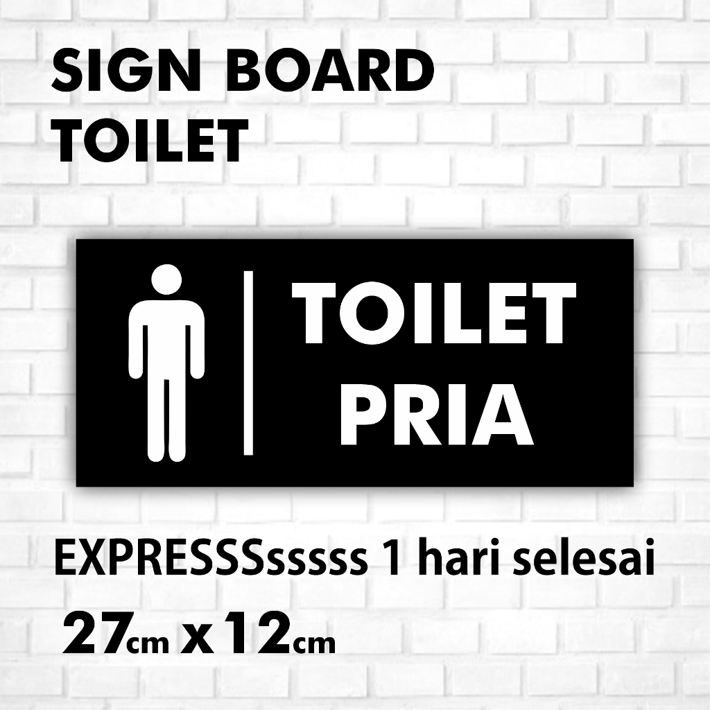 Jual Tulisan Toilet Akrilik Shopee Indonesia