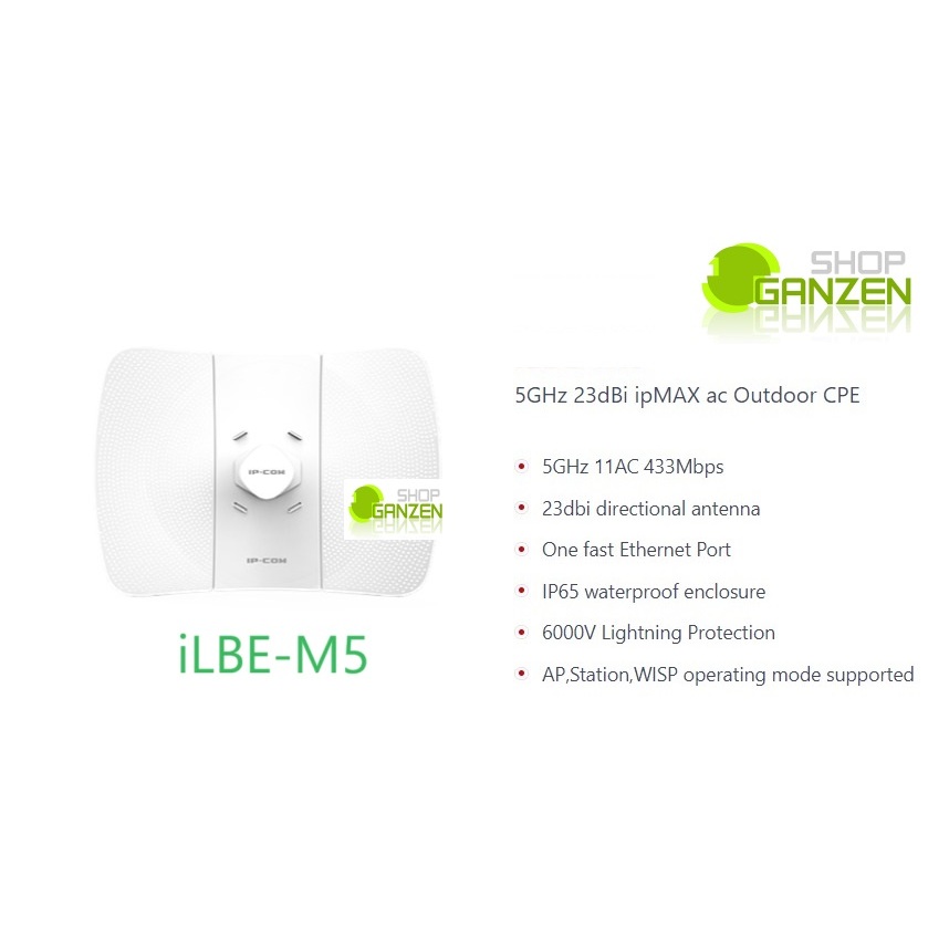 Jual IPCOM iLBE-M5 5GHz 23dBi ipMAX ac Outdoor CPE ( setara LBE-M5-23 ...
