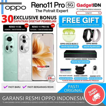 OPPO Reno11 Pro 5G untuk konten portrait, telephoto, dan slow motion