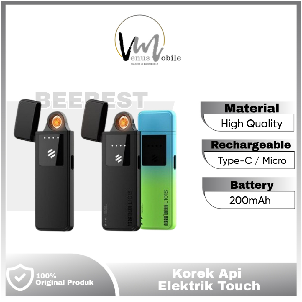 Jual BEEBEST Korek Api Elektrik L101 micro / L101S Type-C Black / Green ...