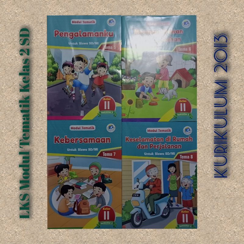 Jual Buku LKS Modul Tematik Kelas 2 Semester 2 SD MI Tema 5 6 7 dan 8 ...