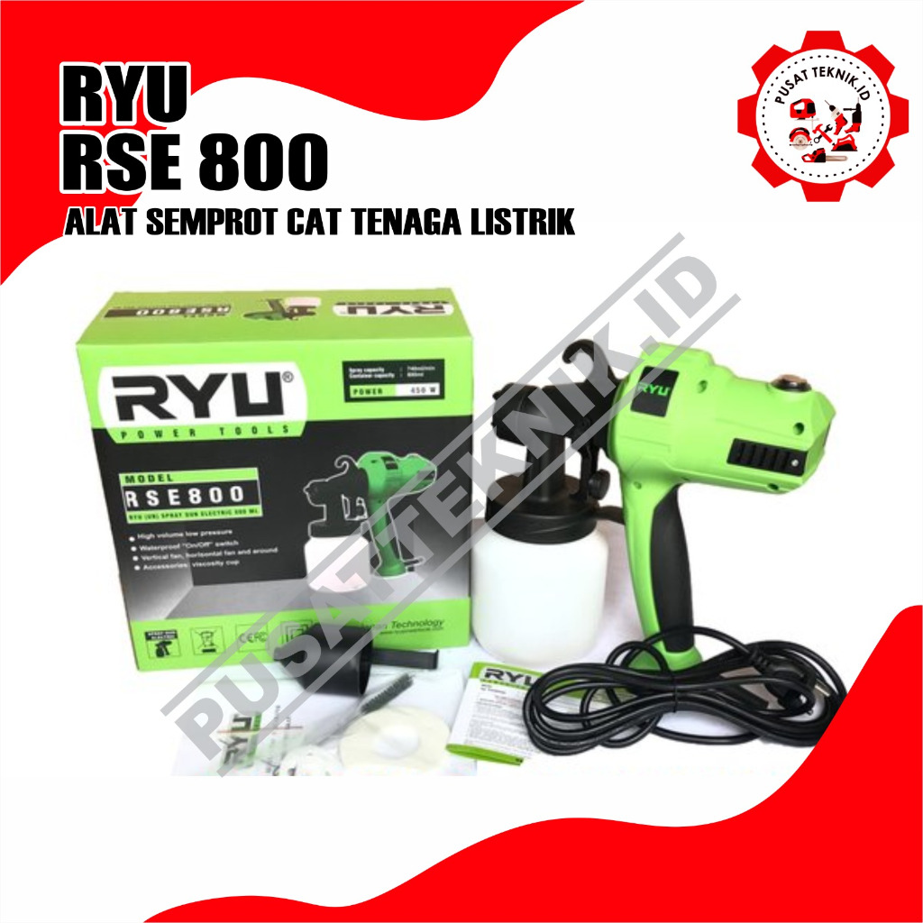 Jual RYU RSE 800 SPRAY GUN ELECTRIC RYU RSE800 PUSAT TEKNIK ID | Shopee ...