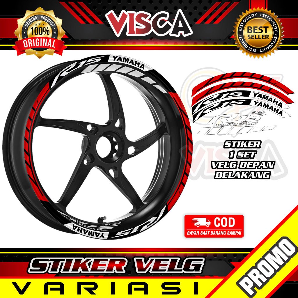 Jual Stiker Velg Sticker Velk Stiker Cutting Velg Stiker Velk R15