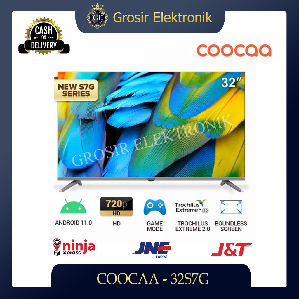 Jual Coocaa Led Tv 32 Inch Hd Android Tv 11 0 Digital 32s7g Shopee