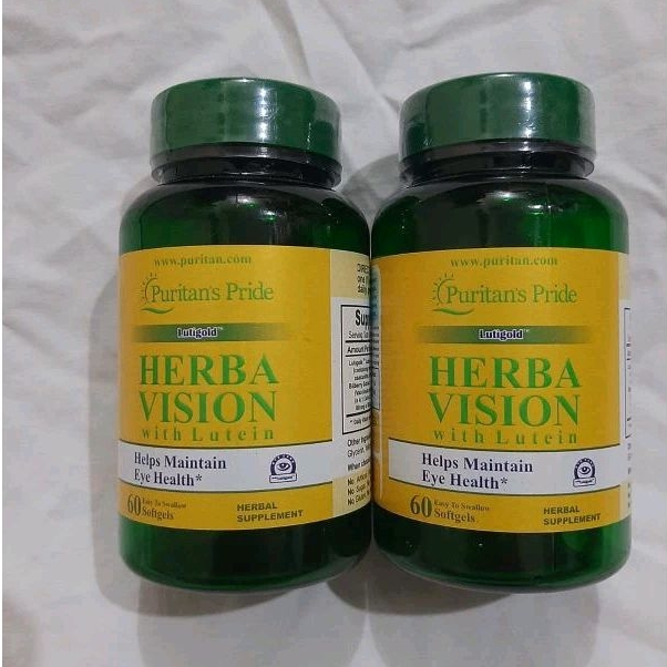 Jual Puritans Pride Herba Vision With Lutein Original Obat Mata Plus