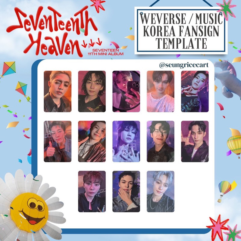 Jual SEVENTEENTH HEAVEN POB WEVERSE/FANSIGN/MUSIC PLANT GLITTER PC