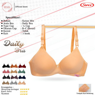 Jual Sorex 9002 Bra BH Sport Wanita Katun Tanpa Kawat by Toko Kusuma di  lapak TOKO DINAR