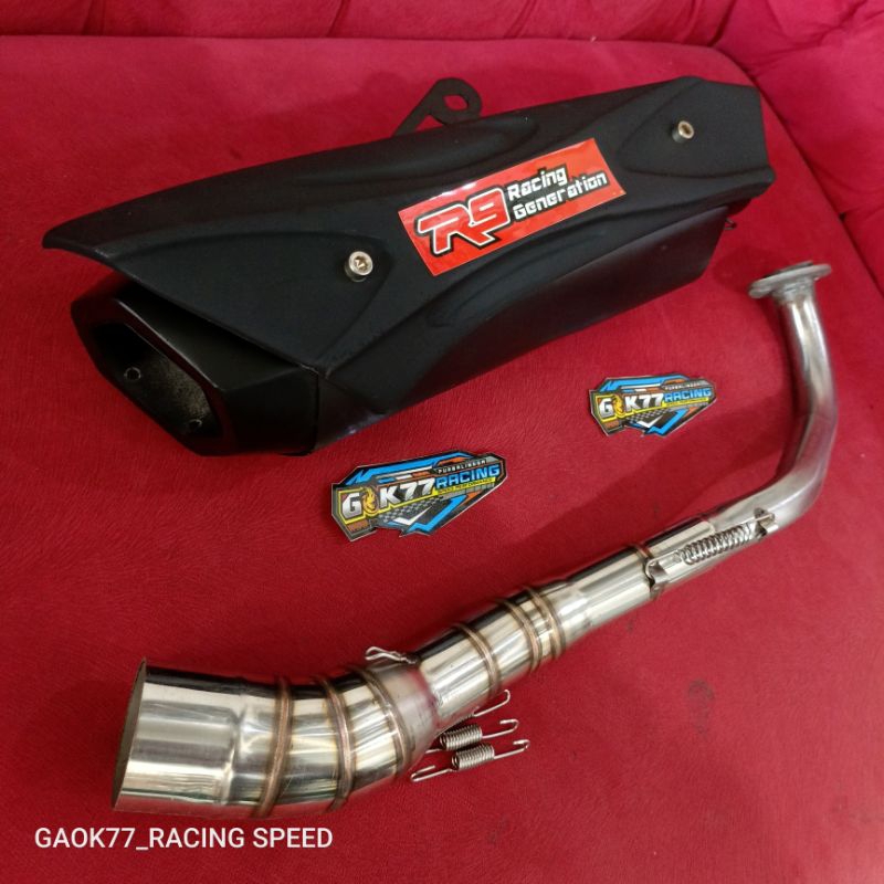 Jual Knalpot R9 misano Nmax aerox pcx Vario Beat Genio Scoopy Mio dll ...