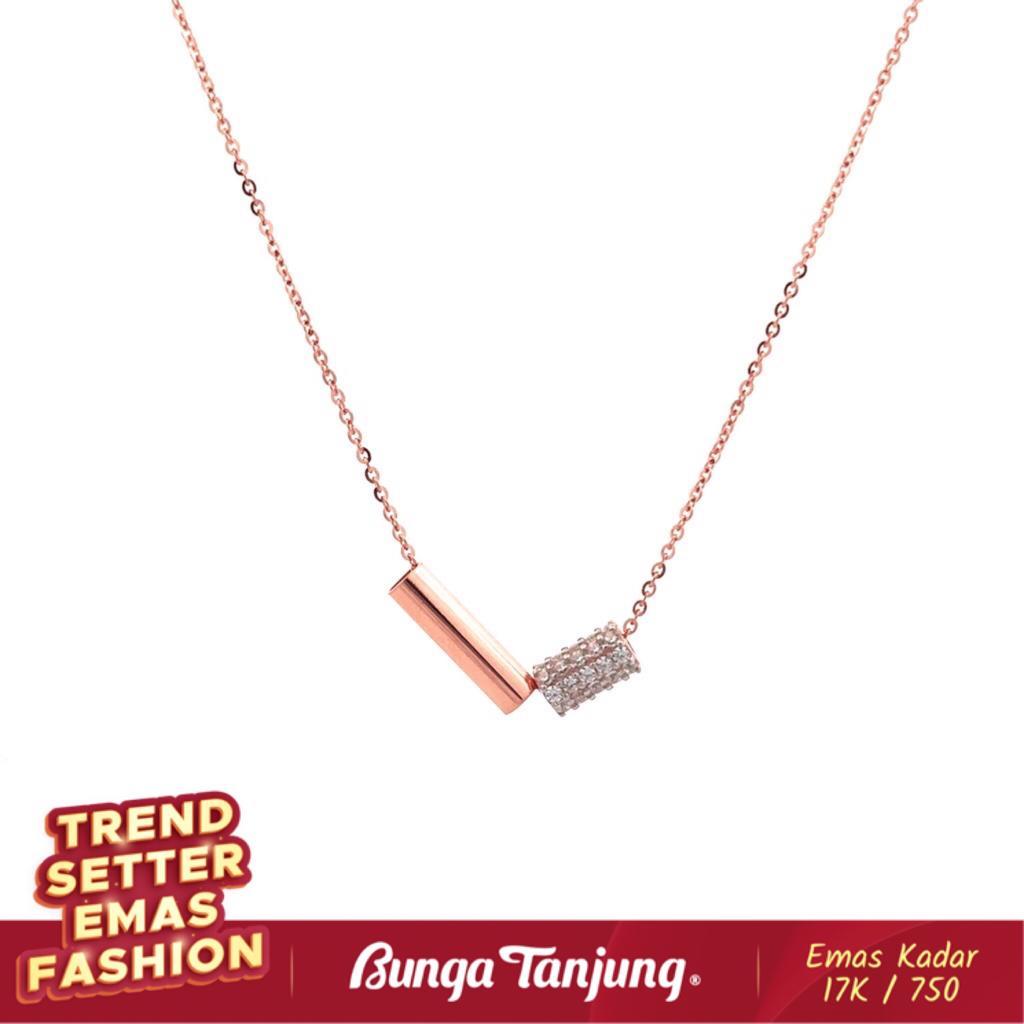 Jual KALUNG FASHION PLAT B - EMAS 17K - BUNGA TANJUNG GOLD | Shopee