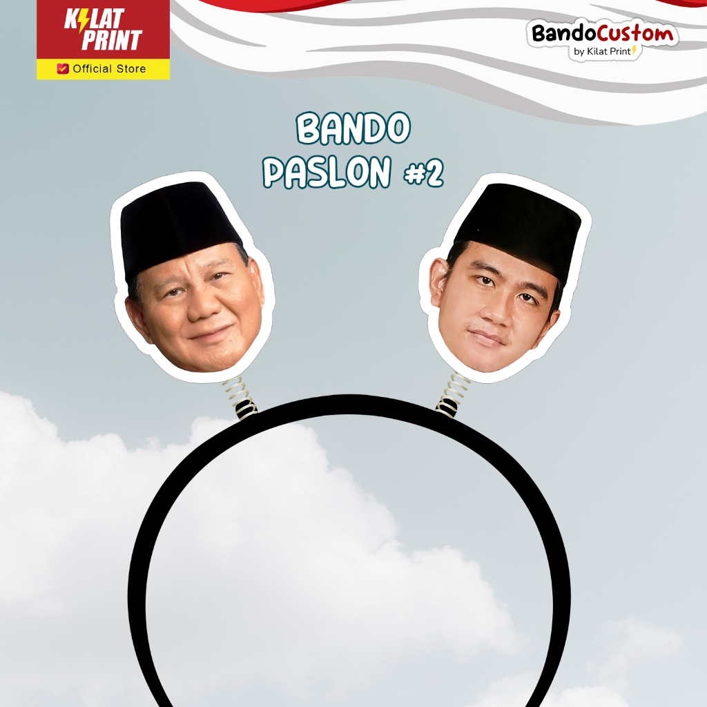 Jual Bando Custom Per Tuing Edisi Prabowo Gibran Paslon #2 | Shopee