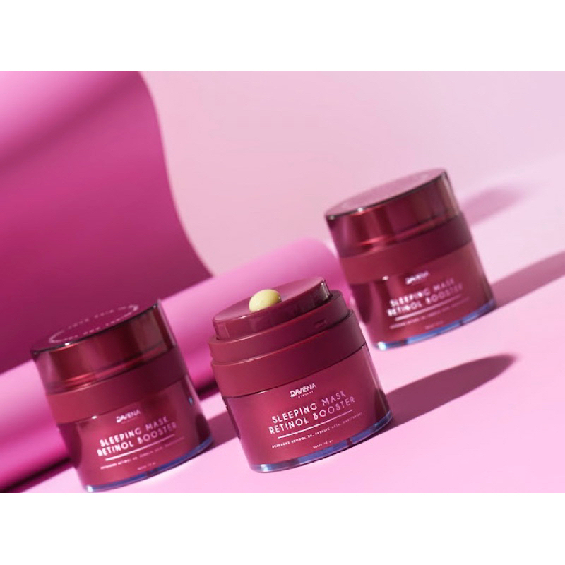 Jual Daviena Official Dapat 3 Sleeping Mask Retinol Booster Daviena