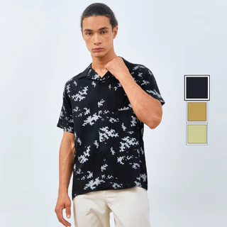 M231 Kemeja Pria Printing Hawaii Pendek 0227