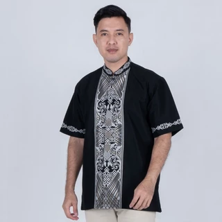 BENHILL Taqwa Koko Bordir Pria Pendek Black 2423-86-87