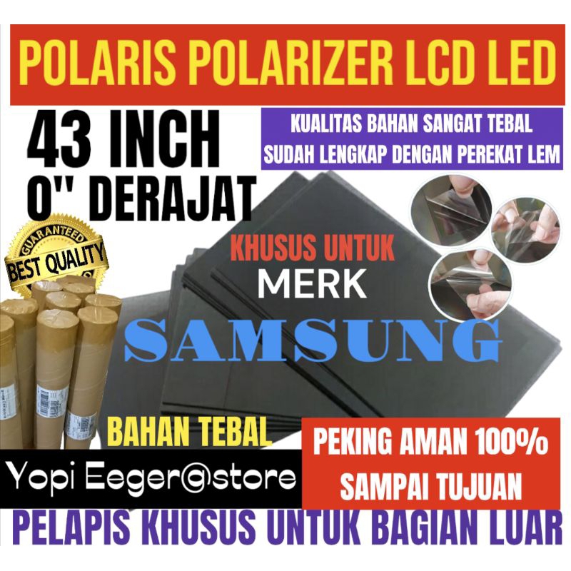 Jual Polaris Polarizer Lcd Led Samsung Inch Derajat Lapisan