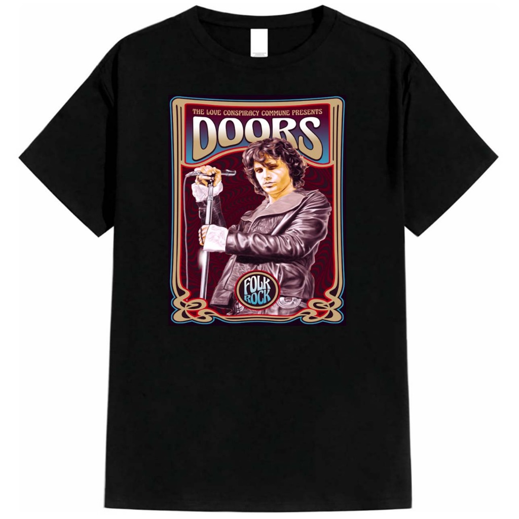 Jual T-Shirt Musik Merchandise THE DOORS Bahan 24s Shopee Indonesia