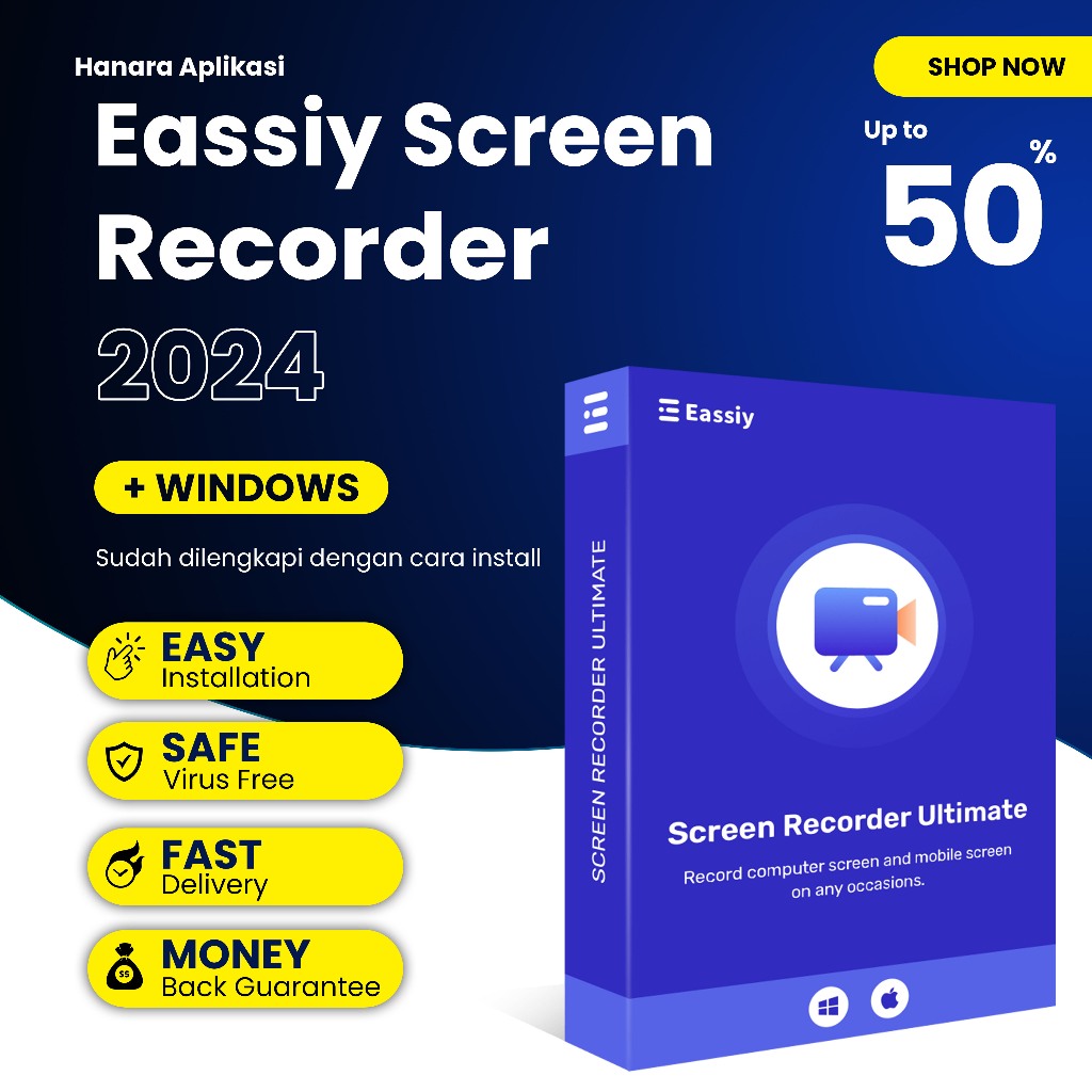 Jual Software Rekam Layar PC: Eassiy Screen Recorder Ultimate 5 [WIN ...
