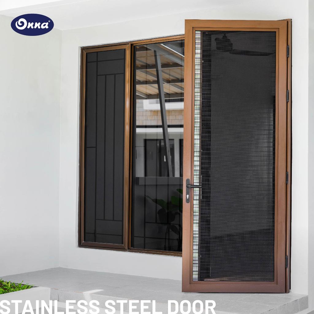 Jual Onna Stainless Steel Door Pintu Kasa Baja Anti Nyamuk Security Door Ukuran Custom