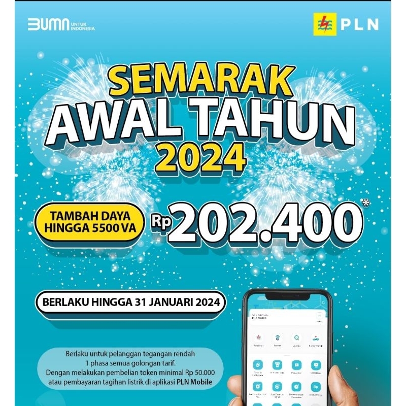 Jual Voucher Diskon Tambah Daya PLN 2024 | Shopee Indonesia