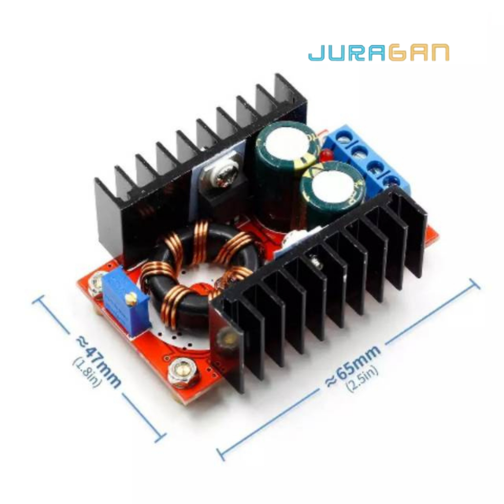 Jual 150W BOOST CONVERTER DC TO DC 10-32V to 12-35V STEP UP VOLTAGE ...