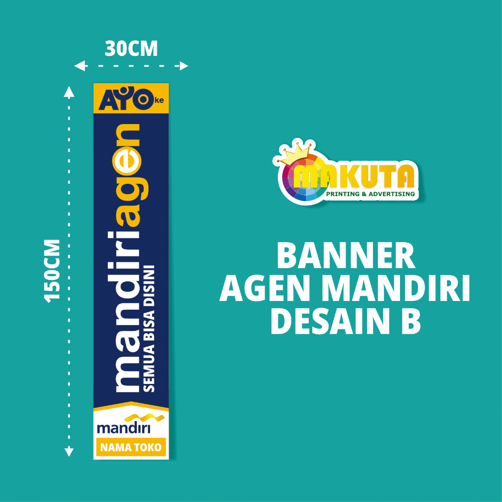 Jual Cetak Spanduk Banner Agen BRILINK BSI SMART MANDIRI BNI46 Umbul ...