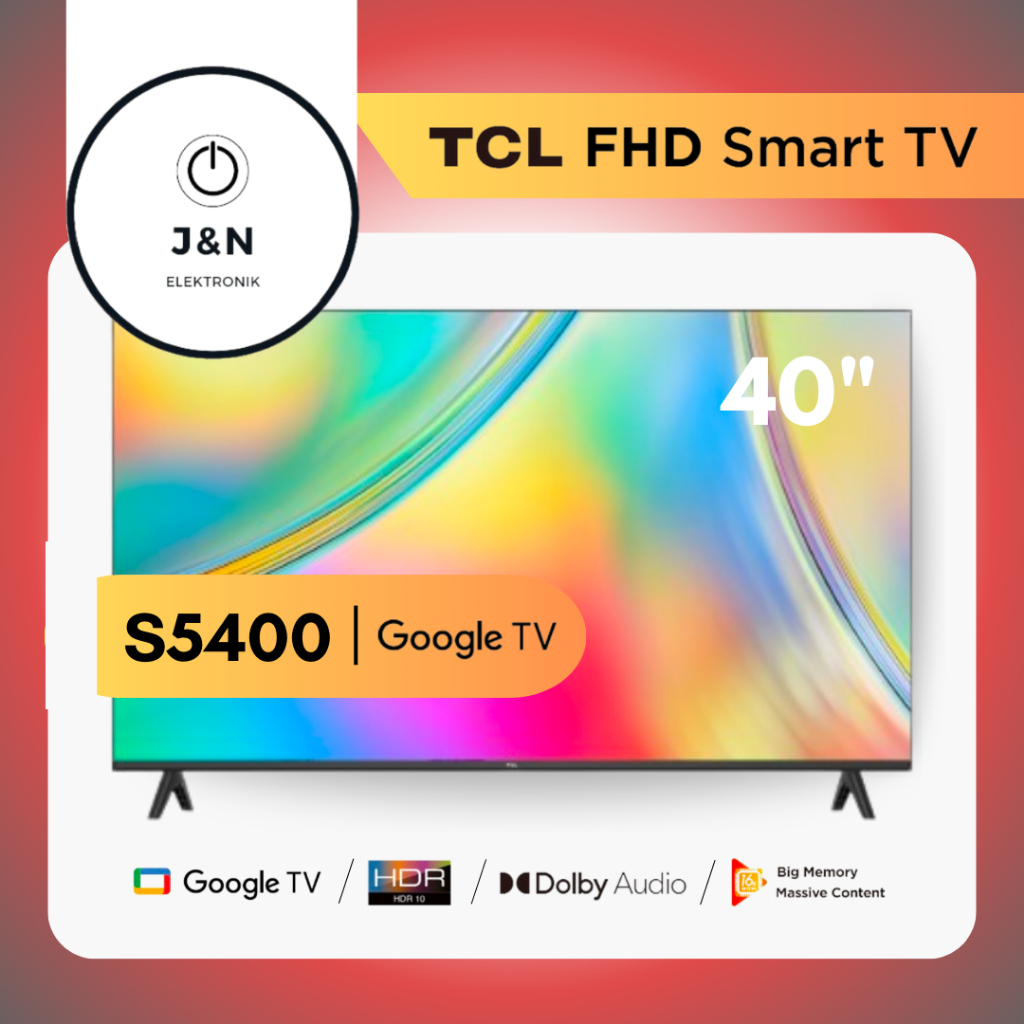 Jual TCL LED 40 INCH - 40S5400 - FHD SMART TV - GOOGLE TV | Shopee ...