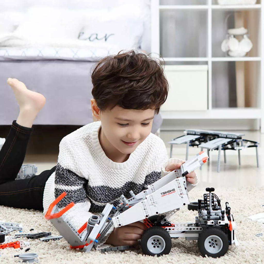 Jual Mainan Edukasi Lego Truk Tambang 530 Blocks Moveable ONEBOT ...