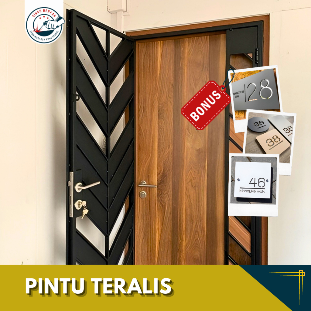 Jual Teralis Pintu Tralis Besi Pintu Besi Minimalis Shopee Indonesia