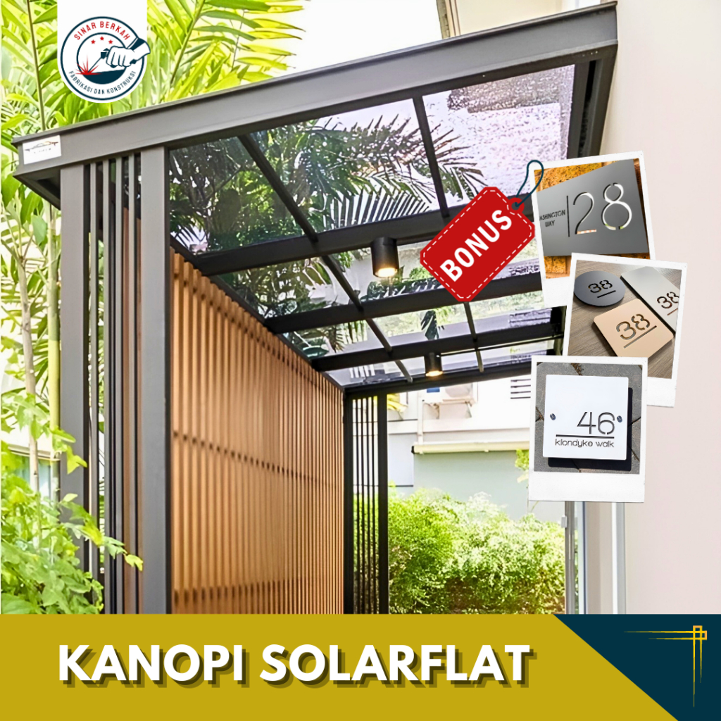 Jual Solar Flat Kanopi Solarflat Penutup Atap Bening Shopee Indonesia