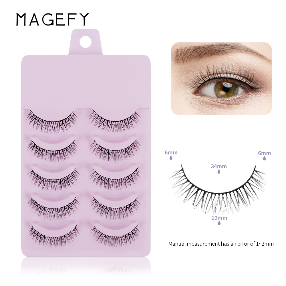 Jual Magefy 5 Pasang Bulu Mata Palsu Korea Natural Lembut 3d Eyelash Extension Lashes Bulu Mata 7481