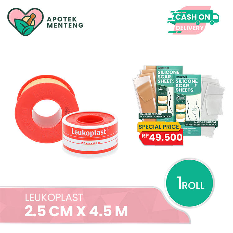 Jual Leukoplast Plaster Roll 2.5 CM x 4.5 M - Plaster Kain Penutup Luka ...
