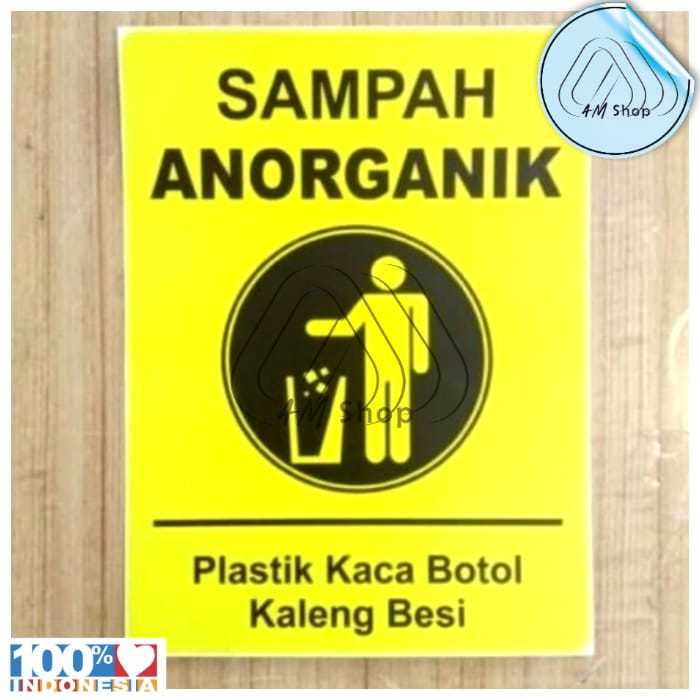 Jual Stiker Sampah Organik,anorganik Dan Sampah B3 Uk 15cm X 20cm ...