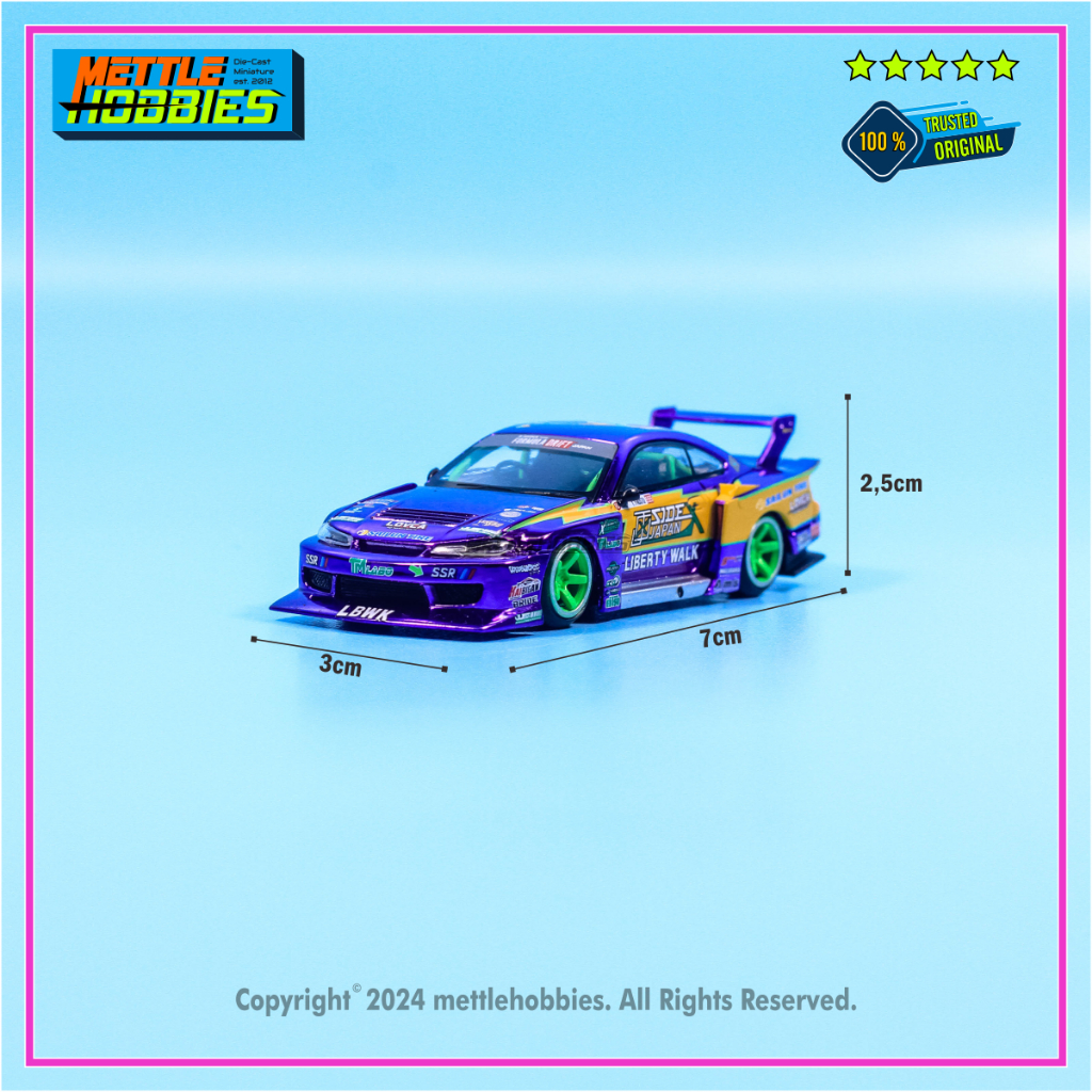 Jual Mini GT Nissan Silvia S15 LB Super Silhouette Liberty Walk LBWK ...