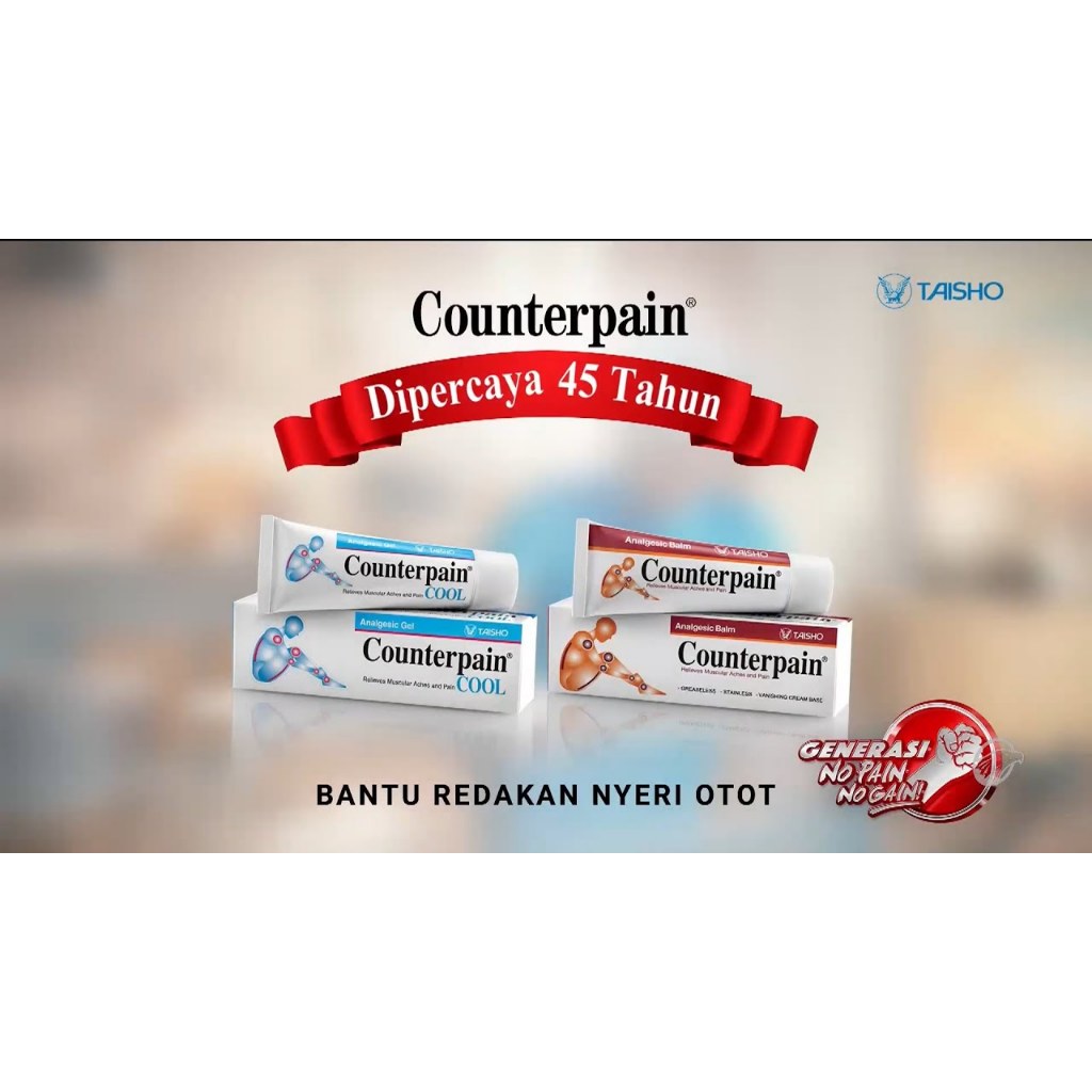 Jual Counterpain Merah dan COOL 𝐊𝐫𝐢𝐦 𝟏𝟐𝟎𝐆𝐑 - Meringankan Sakit Pada ...