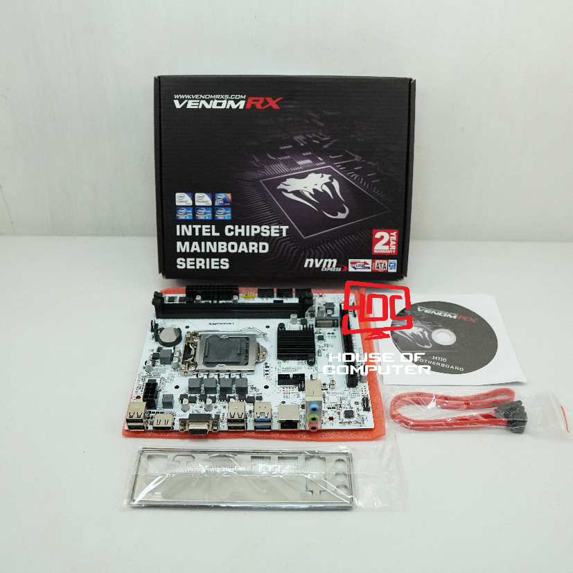 Jual Mainboard Venom Rx Intel H Lga Soket Nvme Putih