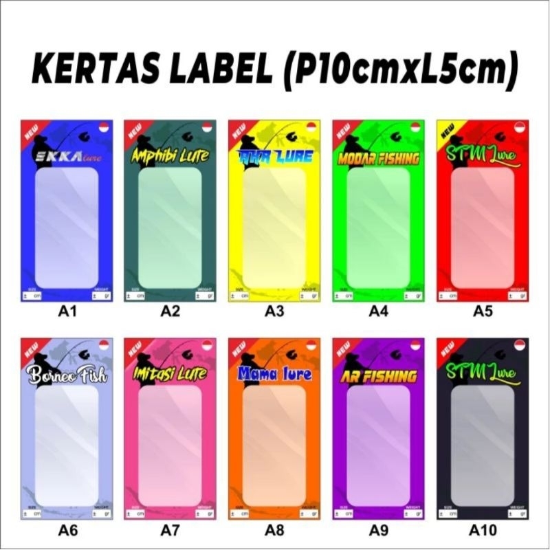 Jual Label Kemasan |Kertas Kemasan|Label Merk Umpan (10cmx5cm) | Shopee ...