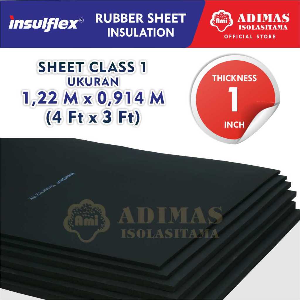 Jual Insulflex Sheet Tebal Inch Insulasi Class Lembaran Bahan Rubber Shopee Indonesia