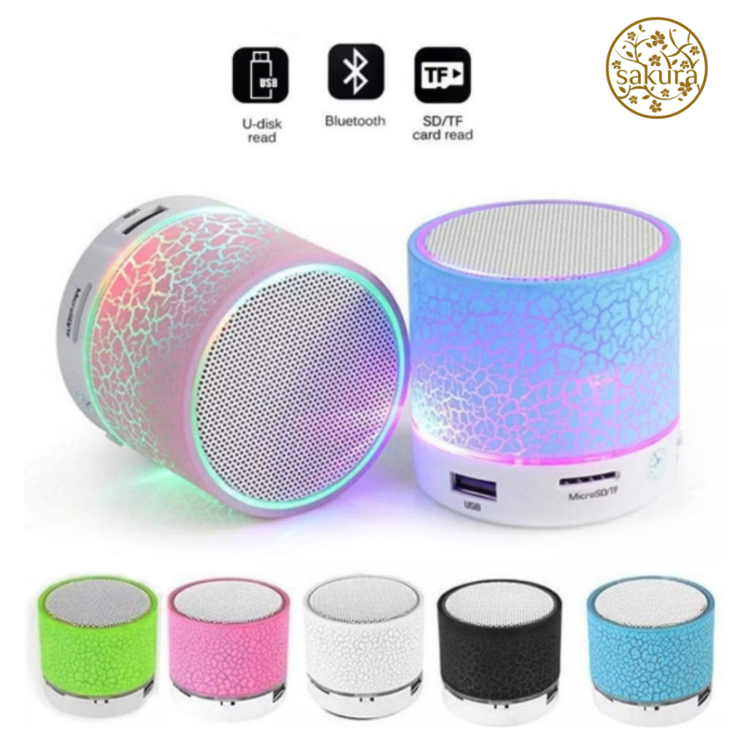 Jual Speaker Mini Bluetooth Portabel Crack Lampu Led Music Box S6 s10 ...