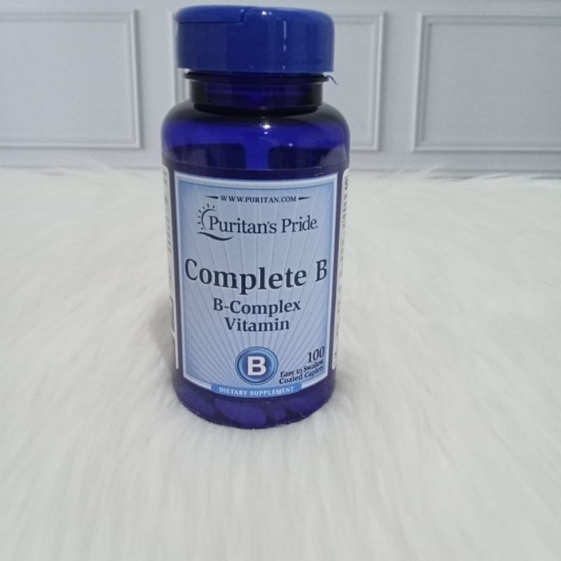 Jual Puritan's Pride Complete B Vitamin B Complex 100 Caplets B Komplek ...