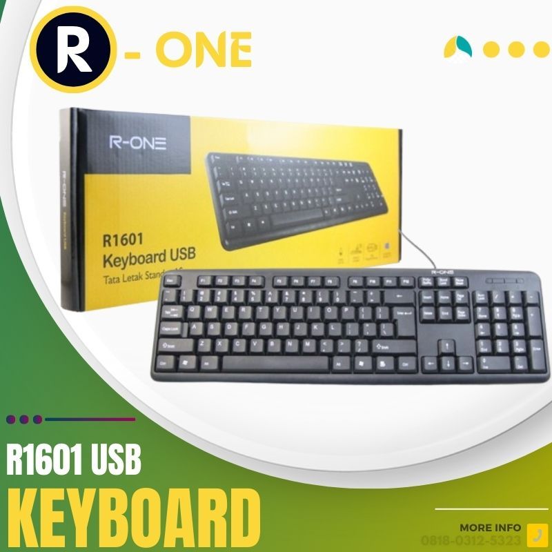 Jual KEYBOARD KABEL USB R-ONE R1601 | Shopee Indonesia