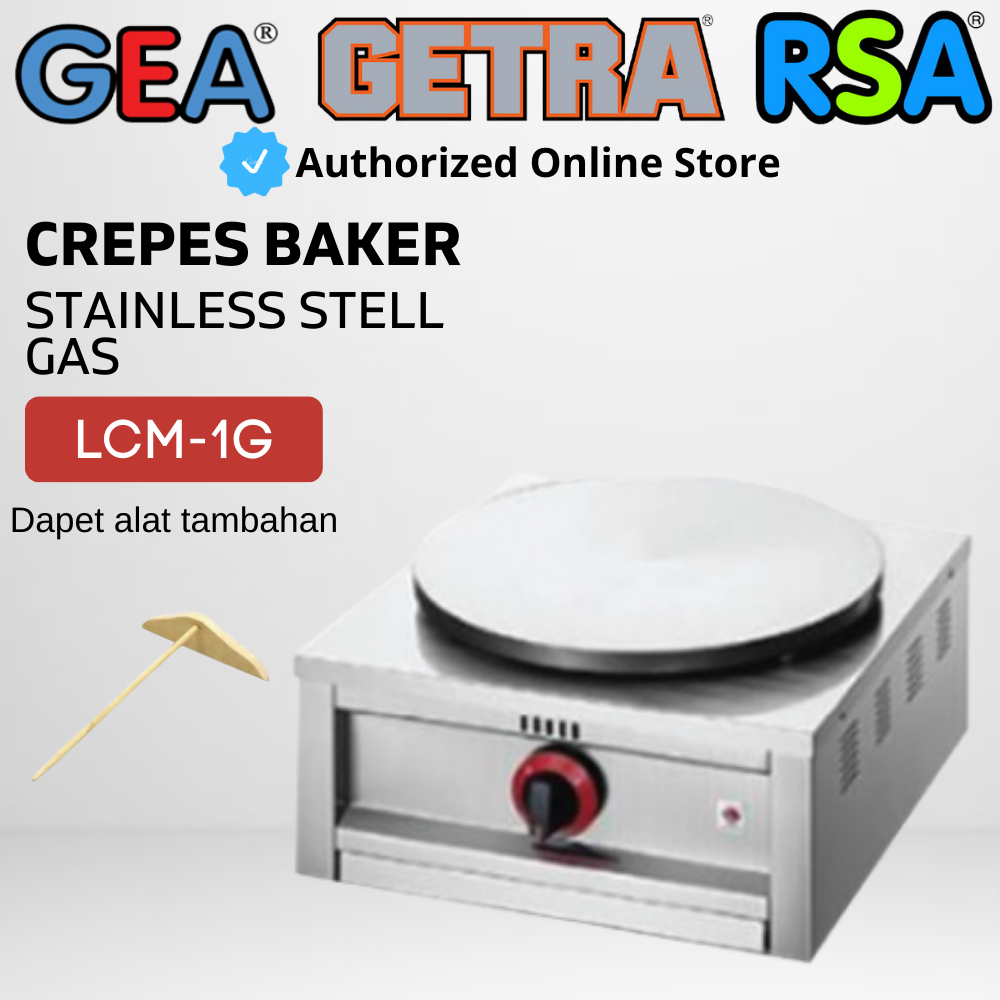 Jual Crepes Baker Getra Lcm G Mesin Pembuat Crepes Stainless Gas Lcm G Original Shopee Indonesia