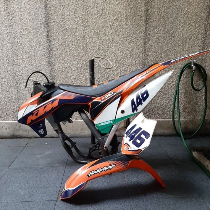 Jual Frame rangka tangki jok airbox spakbor body KTM 85 SX Shopee