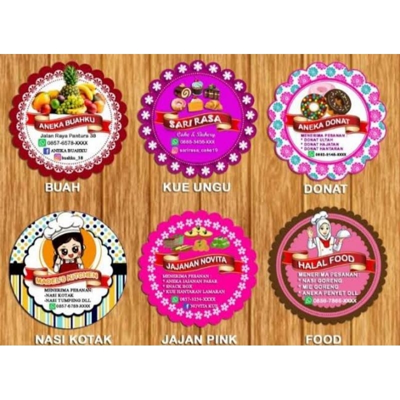 Jual Stiker Chromo Custom Cetak Print Stiker Sticker Bulat Bahan Tebal ...