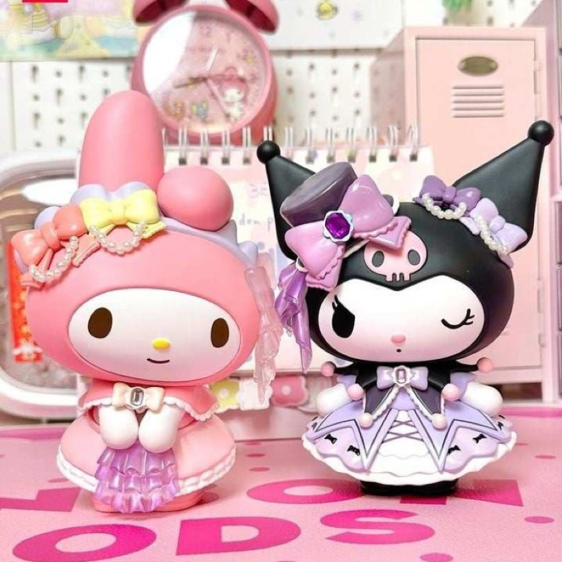Jual MINISO X SANRIO Kuromi & My Melody Action Figure Figurine Rose ...