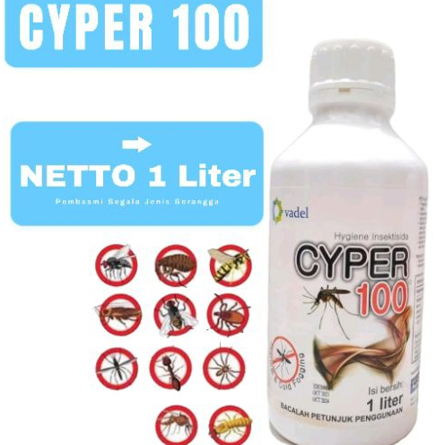 Jual Obat Fogging CYPER 100 EC/insektisida Super Ampuh 1 liter | Shopee ...