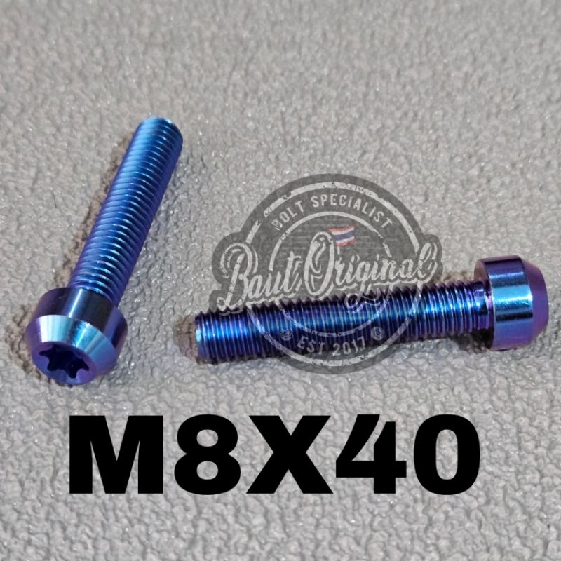 Jual Baut Probolt Titanium X Drat Panjang Cm Small Head