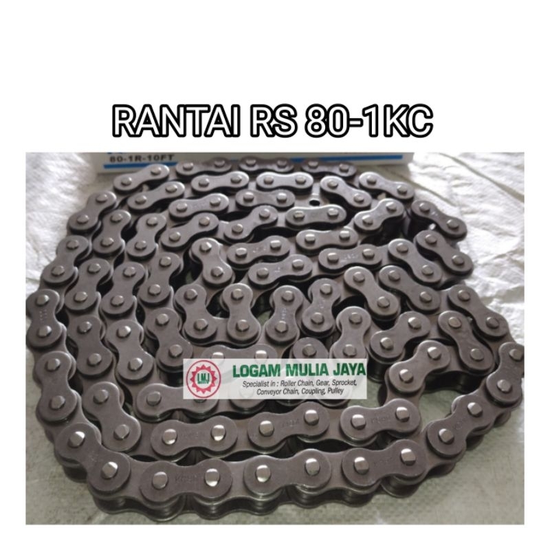 Jual ROLLER CHAIN RS 80 SINGLE RS 80 X 1R RS-80 RS80 -1 RS 80-1 RANTAI ...
